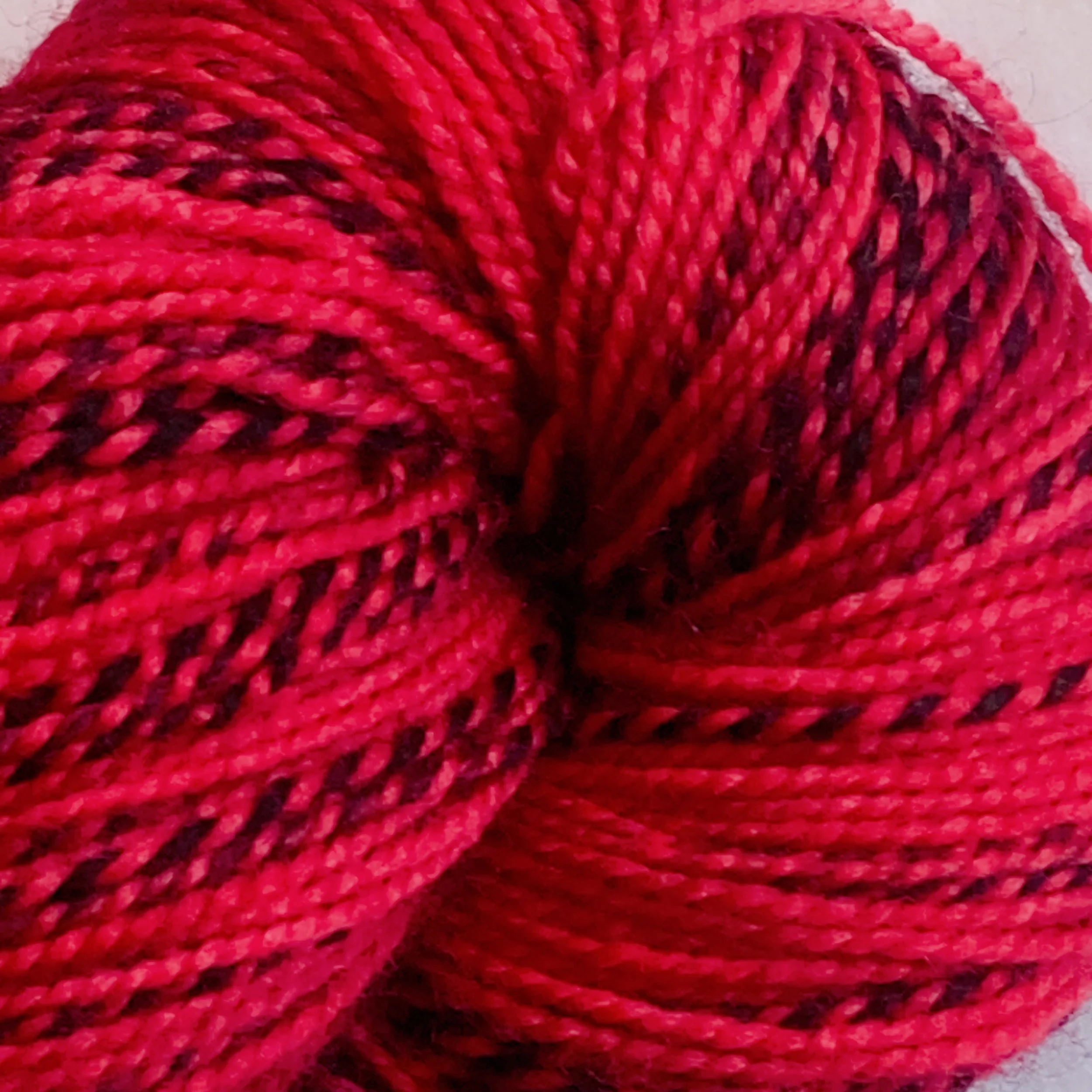 Scarlet Witch Red Zebra Sock Yarn — Sheepy Time Knits
